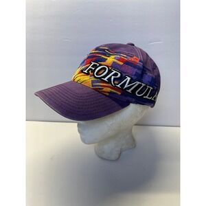 Vintage Formula 1 Racing Purple Graphic Patch‎ Hat Cap